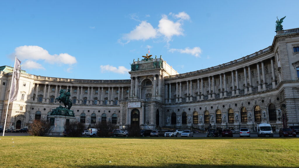 The Hofburg Imperial Palace in Vienna, Austria.